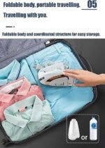 Défroisseur à vapeur 1600 W pour vêtements, design portable , défroisseur à vapeur pour tissus avec chauffage rapide en 40 secondes, réservoir d'eau d'une capacité de 250 ml, élimine les plis, pour la maison, le bureau