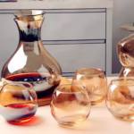 Carafe Décanteur de vin avec 4 verres de qualité