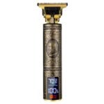 Tondeuse Rasoir électronique rechargeable Vintage haute précision avec affichage de niveau de charge