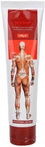 Crème anti-douleur, crème de massage 100g Vertèbres cervicales Crème pour les épaules et le cou Crème de massage anti-douleur (rouge)