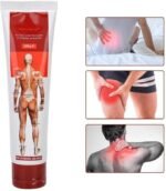 Crème anti-douleur, crème de massage 100g Vertèbres cervicales Crème pour les épaules et le cou Crème de massage anti-douleur (rouge)