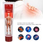 Crème anti-douleur, crème de massage 100g Vertèbres cervicales Crème pour les épaules et le cou Crème de massage anti-douleur (rouge)