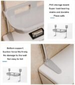 Étagère de rangement de salle de bain Organisateur de salle de bain à 3 niveaux au-dessus des toilettes Salle de bain autonome avec tringle à vêtements pour placards de rangement pour petits espaces
