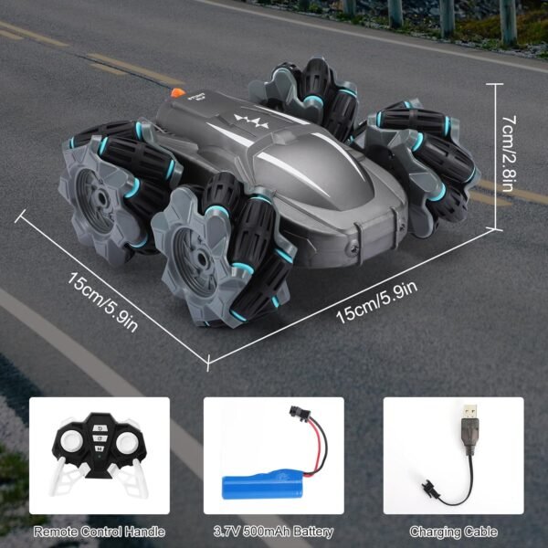 71YV5R+nDXL. AC SL1500 Voiture de cascade de dérive rotative version RC pour enfants, résistante et de rotation à 360° , voiture tout-terrain, modèle de véhicule de course.