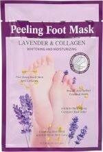 Masque Peeling pour les Pieds, Collagène Lavande Chaussettes Exfoliantes Douces Hydratantes pour la Peau Pieds Masque D'élimination de la Peau Morte Soins des Pieds pour Pieds Fissurés Pack