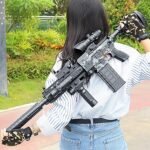 Soft Bullet Sniper Avec Viseur Blaster Automatique En Mousse 10 Balles, Pistolets Jouet HK416 DIY Pour Garçons De 6 À 13 Ans Cadeaux Pour Enfants Pour Anniversaire Halloween Noël