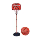 Jeu de basket Mini panier de basket-ball classique en mousse avec anneau en plastique et ballon, supports de basket-ball pour jeux d'intérieur et d'extérieur, basket-ball pour enfants