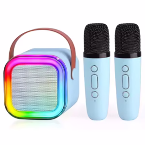 Microphone sans fil pour touristes, machine de karaoké, Bluetooth, haut-parleur PA, système KTV DSP, son stéréo HIFI, lumières LED colorées RVB, cadeaux, K12