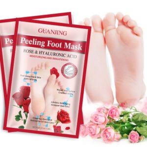 Masque exfoliant pour les pieds à la rose et à l'acide hyaluronique Guanjing