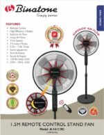 Ventilateur sur pied Binatone A-1612 à Télécommande
