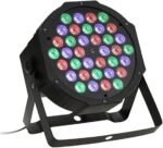Par Led Lumière De Scène, EBXYA 36w Par Lampe RGB Pour Disco, Halloween, Club, Mariage, Support Dmx512, Télécommandée, 7 Couleurs Décoration Light éclairage Stroboscope Projecteurs [Classe énergétique A]