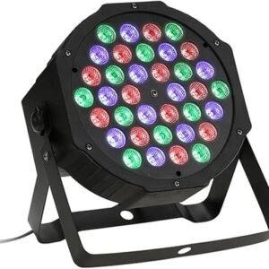 Par Led Lumière De Scène, EBXYA 36w Par Lampe RGB Pour Disco, Halloween, Club, Mariage, Support Dmx512, Télécommandée, 7 Couleurs Décoration Light éclairage Stroboscope Projecteurs [Classe énergétique A]