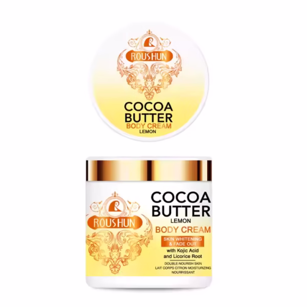 ROUSHUN Beurre de soin de la peau de marque distributeur Crème au beurre de cacao nourrissante et hydratante 4