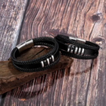 Bracelet homme en cuir