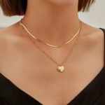 Collier superposé en acier inoxydable