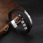 Bracelet homme en cuir