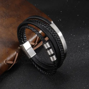 Bracelet homme en cuir