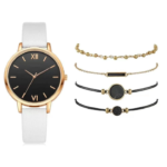 Ensemble bracelet montre en trois couleurs