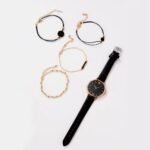 Ensemble bracelet montre en trois couleurs