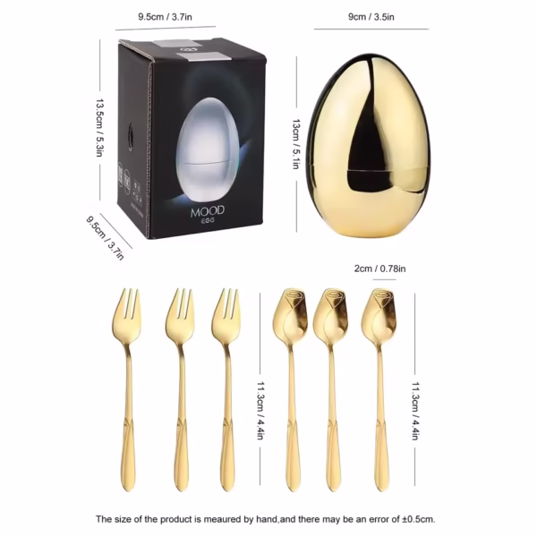 Ensemble de Couverts de Luxe en Acier Inoxydable, Cuillère et Fourchette, Style Occidental, Élégant, Rétro, pour la Décoration de la Maison
