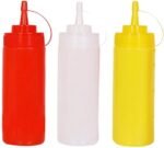 Bidon distributeur en plastique pour sauce salade sauce vinaigre huile ketchup moutarde 650 ml