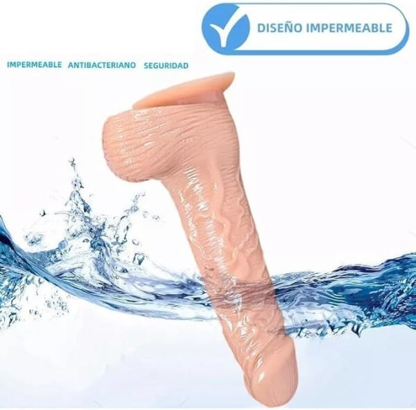 Gode Vibro-masseur pour Femme Point G Gode Vibromasseur Réaliste Pénis Large pour Point G avec Télécommande,Gode Anal Ventouse pour Femme et Homme