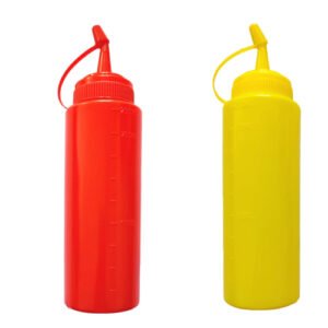 Bidon distributeur en plastique pour sauce salade sauce vinaigre huile ketchup moutarde 650 ml