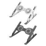 Support réglable pour ordinateur portable avec ventilateur de refroidissement intégré - Support pliable pour ordinateur portable de 17