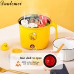Marmite, casserole et Poêle électrique de voyage Hot Pot Noodle Cook 1.5 L Petit Multi Electric Hot Pot Cooker Antiadhésif Mini Electric Cooking Pot