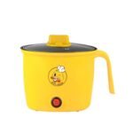 Marmite, casserole et Poêle électrique de voyage Hot Pot Noodle Cook 1.5 L Petit Multi Electric Hot Pot Cooker Antiadhésif Mini Electric Cooking Pot