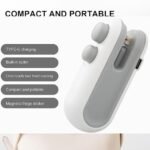 Mini scelleur et découpeuse de sachet portable avec chargement USB, thermoscellage et découpe 2 en 1 rechargeable, pour le stockage des aliments et des sacs de collation