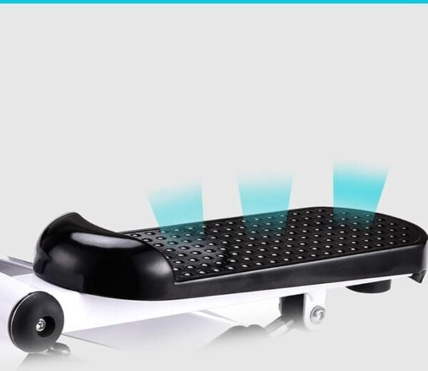 Mini Stepper Home Trainer, Pédale de pied, Stepper d'escalier avec écran LCD, appareil d'exercice avec bandes de résistance, pédales durables et confortables