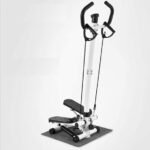 Mini Stepper Home Trainer, Pédale de pied, Stepper d'escalier avec écran LCD, appareil d'exercice avec bandes de résistance, pédales durables et confortables