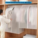 Housse de protection de veste et vêtements transparente en PEVA 60 x 100 cm en sachet