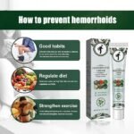 Crème pour hémorroïdes - Crème pour soulager les hémorroïdes et les fissures, Crème de traitement naturelle pour les hémorroïdes, Crème pour éliminer le traitement des hémorroïdes, Soulagement à action rapide des démangeaisons et des brûlures externes
