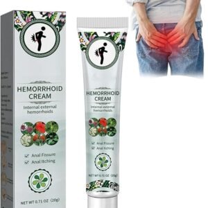 Crème pour hémorroïdes - Crème pour soulager les hémorroïdes et les fissures, Crème de traitement naturelle pour les hémorroïdes, Crème pour éliminer le traitement des hémorroïdes, Soulagement à action rapide des démangeaisons et des brûlures externes