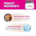Crème de corps et visage faite à base de collagène et de bave d'escargot pour élimination des cicatrices d'acné, peau foncée , estompe les vergetures pour une peau bien hydrater,lisse et sans imperfections