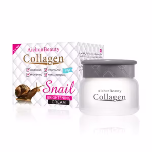 Crème de corps et visage faite à base de collagène et de bave d'escargot pour élimination des cicatrices d'acné, peau foncée , estompe les vergetures pour une peau bien hydrater,lisse et sans imperfections