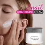 Crème de corps et visage faite à base de collagène et de bave d'escargot pour élimination des cicatrices d'acné, peau foncée , estompe les vergetures pour une peau bien hydrater,lisse et sans imperfections