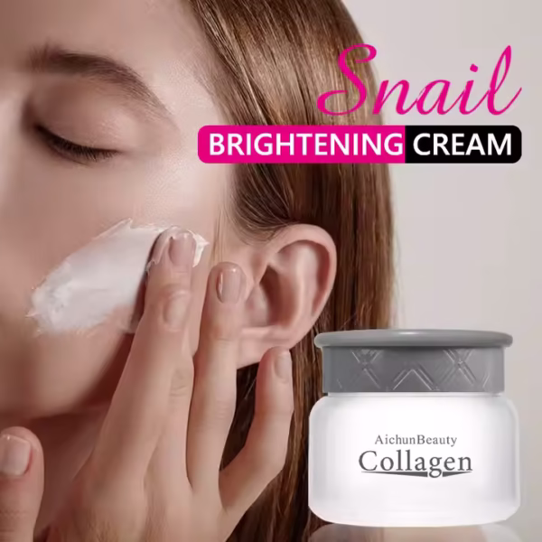 Crème de corps et visage faite à base de collagène et de bave d'escargot pour élimination des cicatrices d'acné, peau foncée , estompe les vergetures pour une peau bien hydrater,lisse et sans imperfections