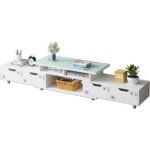 Armoires de Rangement de Table Basse Meuble avec de Grands comptoirs, for Salon YIJIAN (Color : (120-192) x30x33,5cm, Size : Assemble)