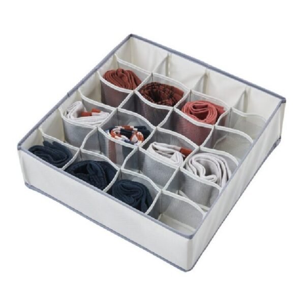 Range Slip ou soutien - range sous vêtements à 16 Cellules, compartiment de rangement de Chaussette Organisateur Dressing, Pliable Rangement Culotte, Organisateur De Placard
