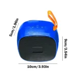 Mini woofer haut-parleur portable sans fil Amis 110, Bluetooth, USB, carte mémoire et radio FM prises en charge