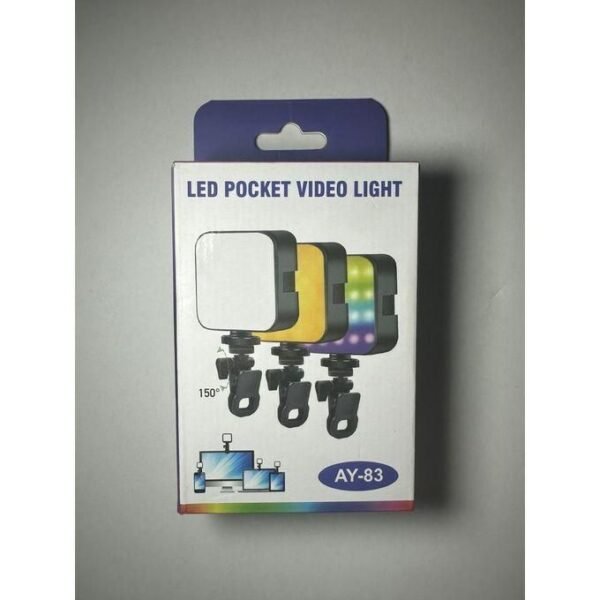 2 8 Torche AY-83 LED Pocket Video Light – Éclairage de Poche Professionnel pour Créateurs de Contenu
