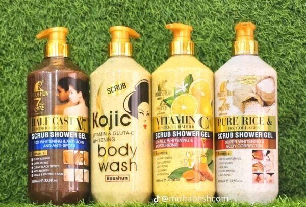 Gel de douche et gommage kojic 2 en 1 au