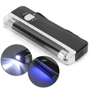 2 en 1 Détecteur Portable de faux billet argent liquide détecteur à pile