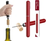 Tire-bouchon à pompe à air Crazy Bean, tire-bouchon portable pour bouteille de vin rouge, rouge amélioré, taille unique