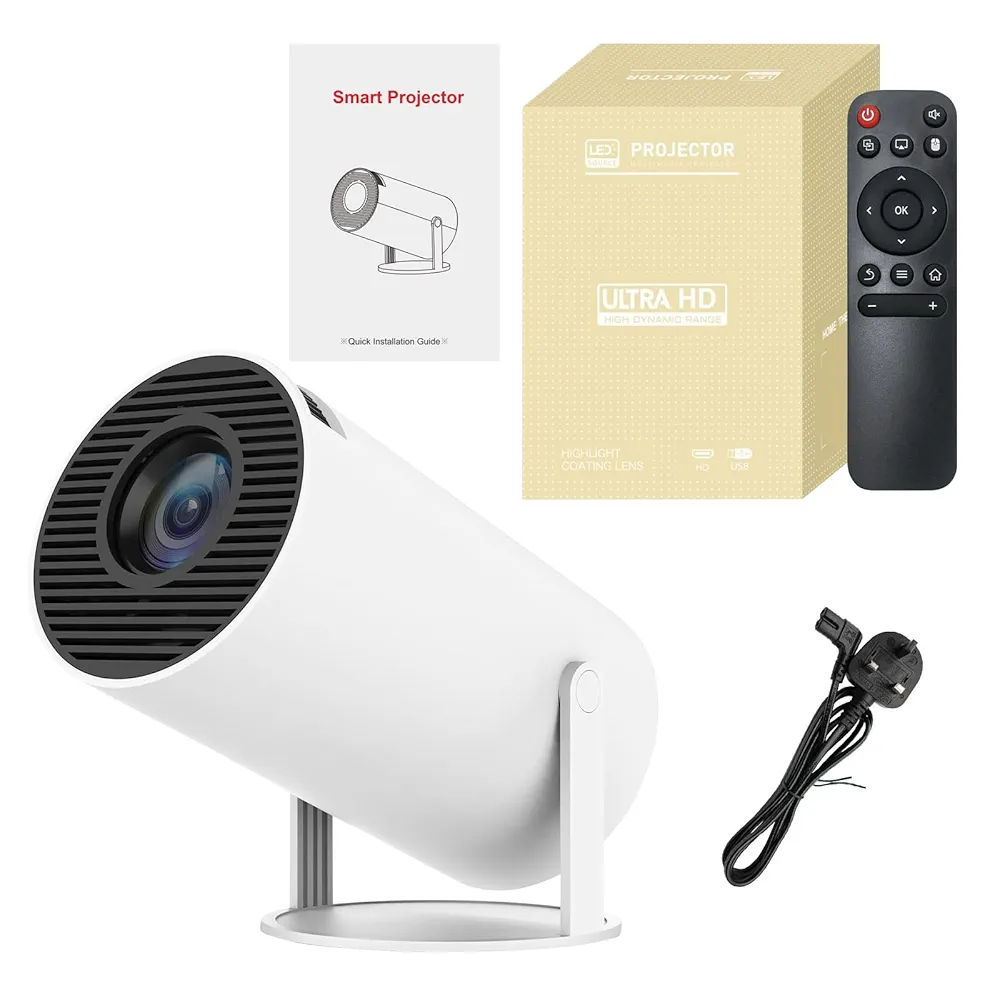 61VCstas2YL. UF1000,1000 QL80 FMwebp Mini projecteur, vidéoprojecteur 4K, Full HD 1080P, portable, vidéoprojecteur extérieur, Smart WiFi Bluetooth, Android 11, correction automatique du trapèze