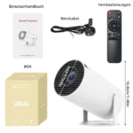Mini projecteur, vidéoprojecteur 4K, Full HD 1080P, portable, vidéoprojecteur extérieur, Smart WiFi Bluetooth, Android 11, correction automatique du trapèze