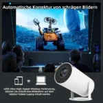 Mini projecteur, vidéoprojecteur 4K, Full HD 1080P, portable, vidéoprojecteur extérieur, Smart WiFi Bluetooth, Android 11, correction automatique du trapèze